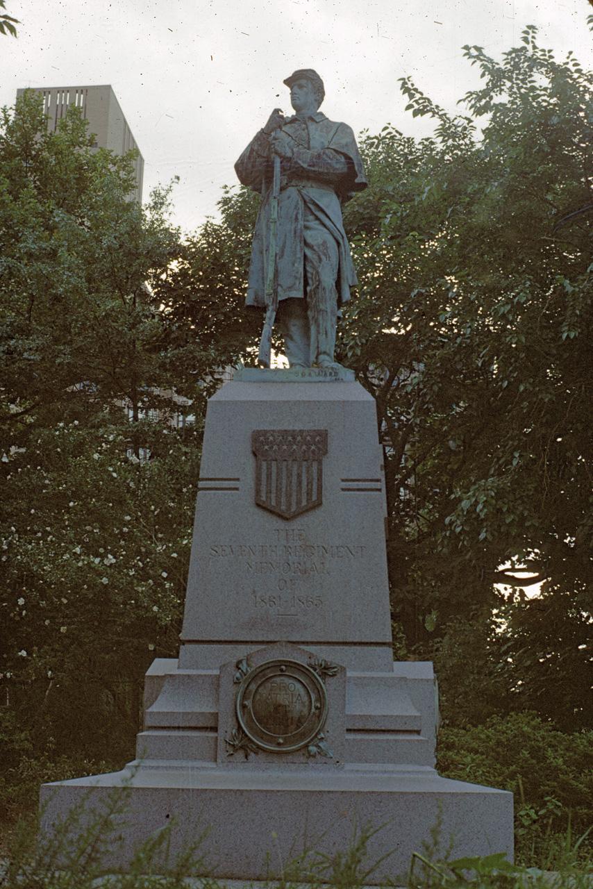 71-08-01, 023, Memorial, Seventh Regiment, 1861-1865 Central Park, NYC