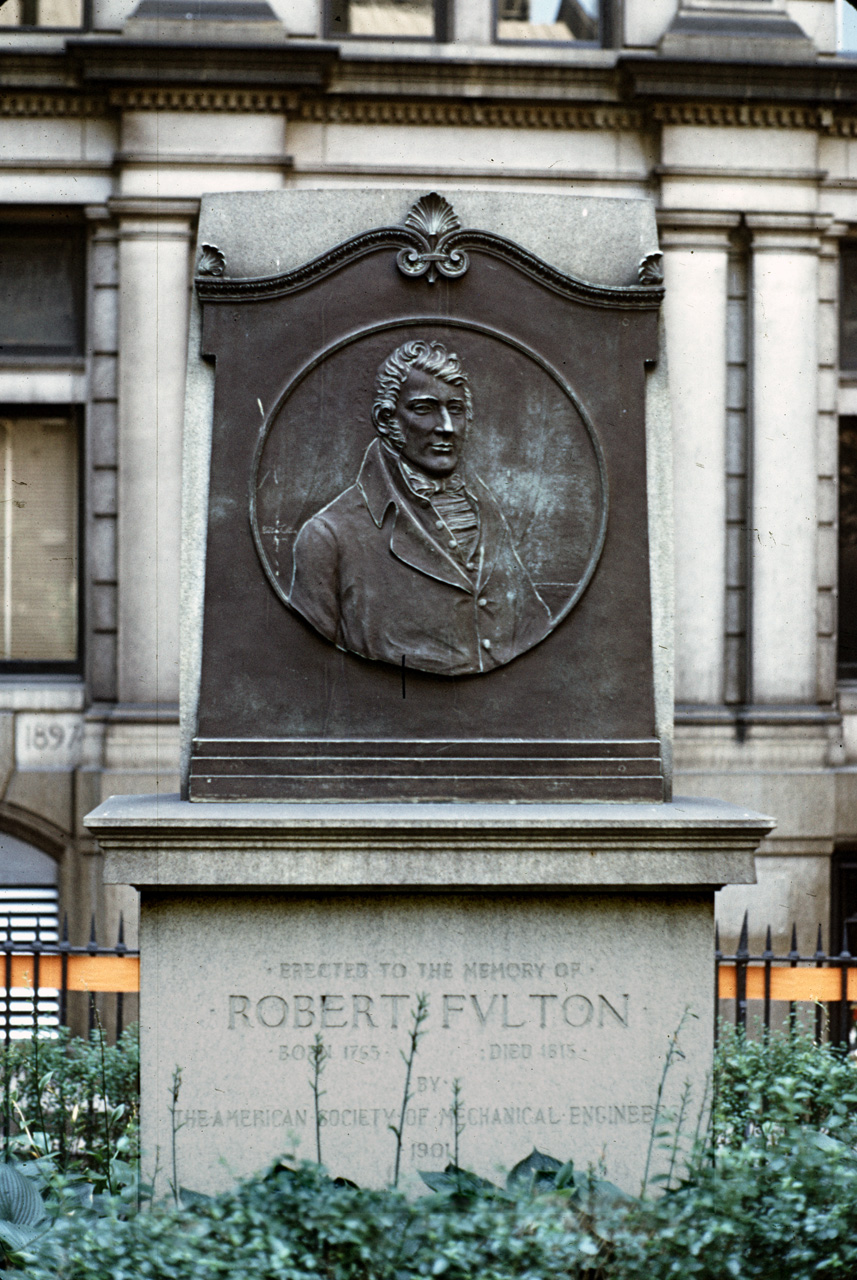 71-08-01, 032, Robet Fulton Grave stone, Trinity ChurchXXX, NYC