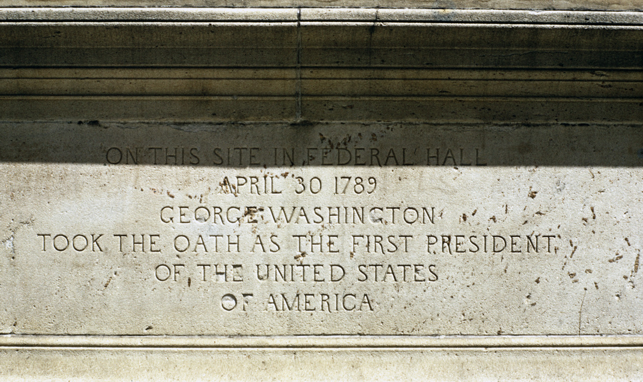 71-08-01, 041, George Washington Statue, Federal Hall, NYC