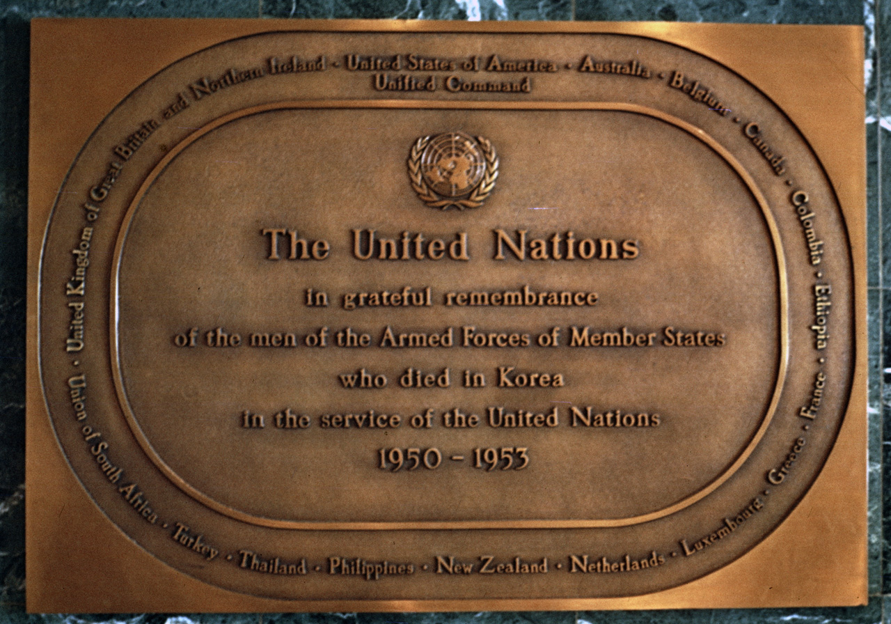 71-08-01, 105, United Nations Military Observer Plaque, NYC