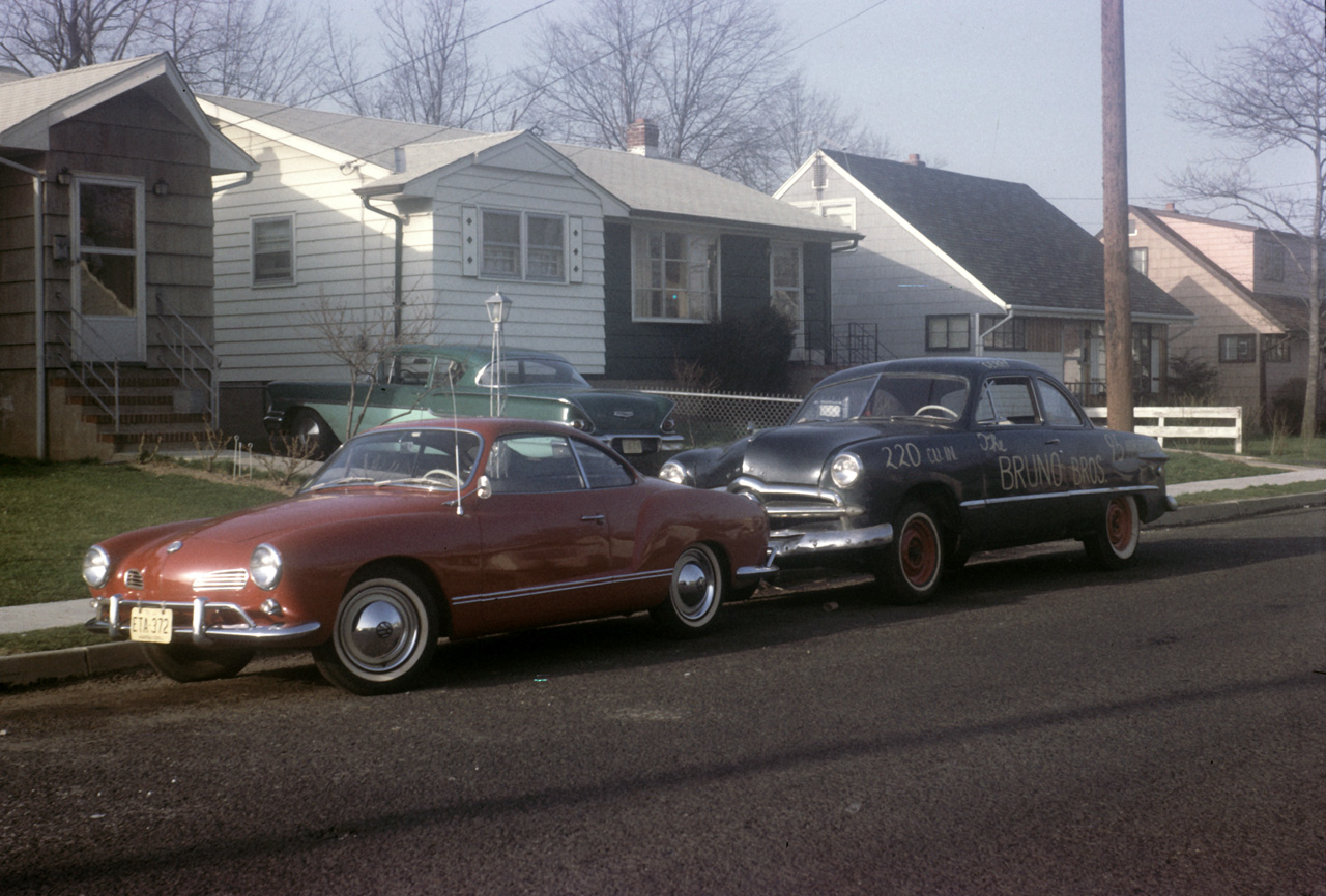 1964-04-05, 003, Kahrmin Ghia and 50 Ford Coupe