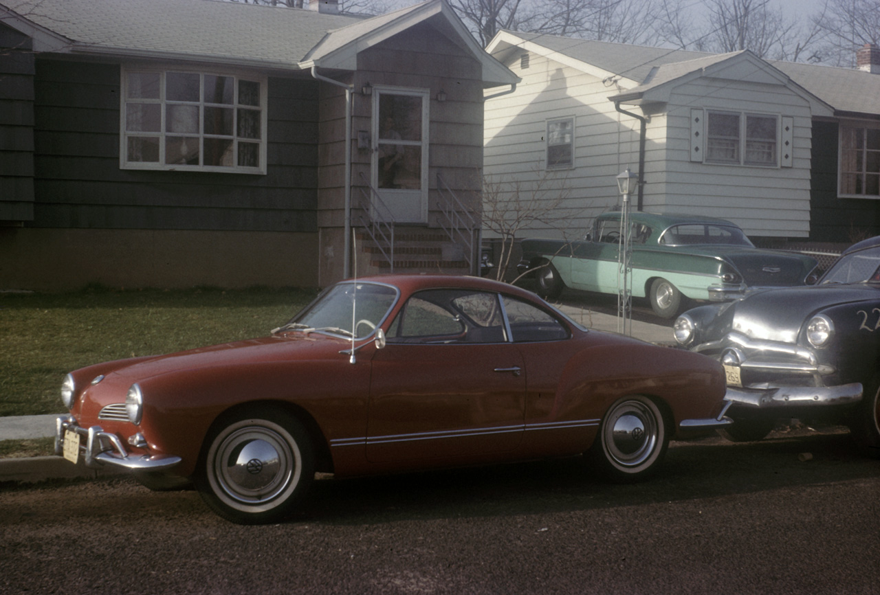 1964-04-05, 008, Kahrmin Ghia and 50 Ford Coupe