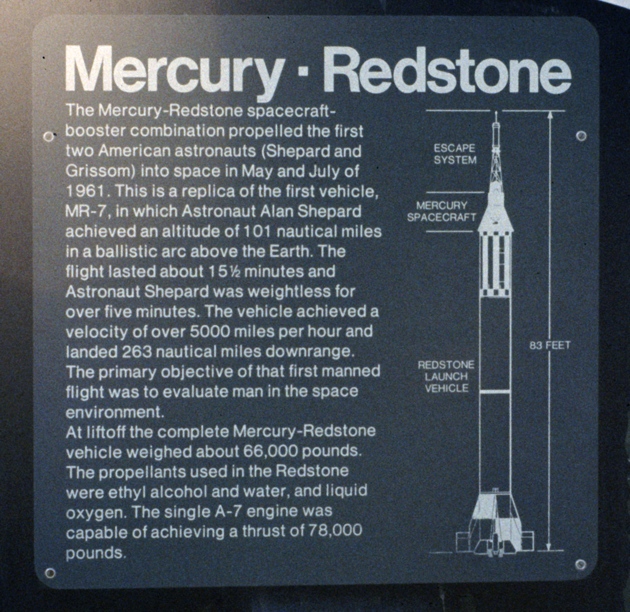 1982-12-01, 002, Mercury-Redstone, NASA, Texas