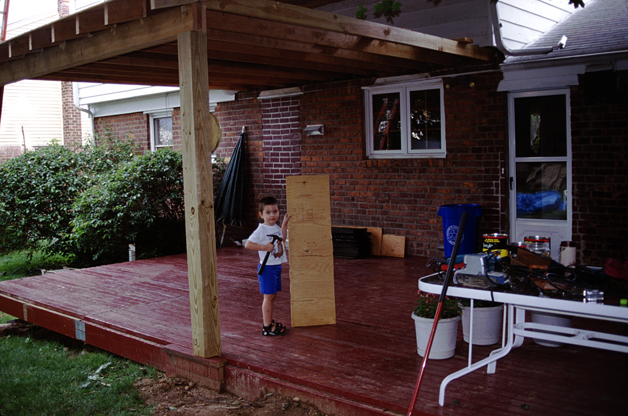 2001-06-24, 008, Rear Porch, Saddle Brook, NJ