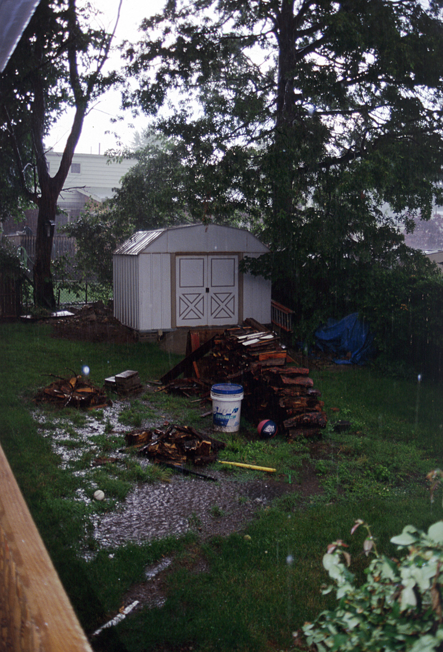 2002-06-20, 008, Rain, Porch, Saddle Brook, NJ