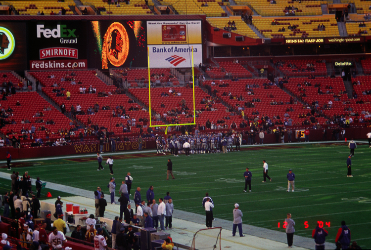 04-12-05, 05, Redskins vs Giants, FedEx Field Md