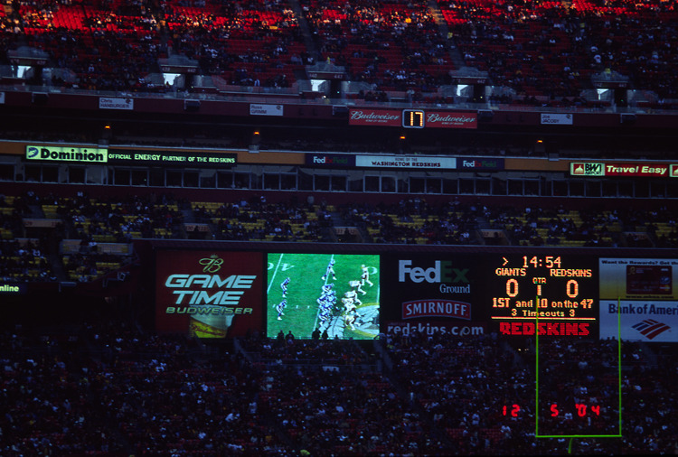 04-12-05, 18, Redskins vs Giants, FedEx Field Md