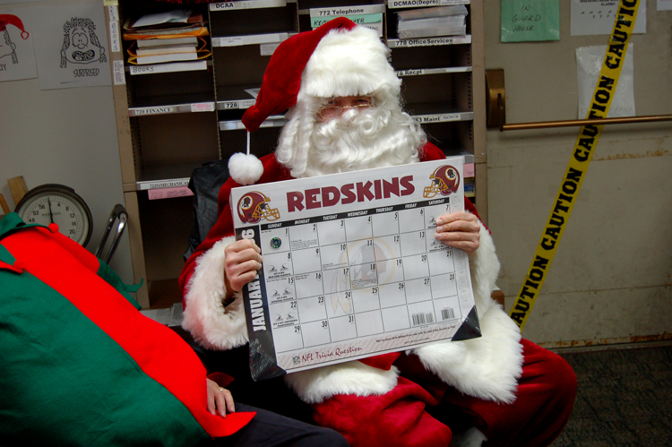 05-12-22, 22, Nick as Santa, ITT Mail Room Party
