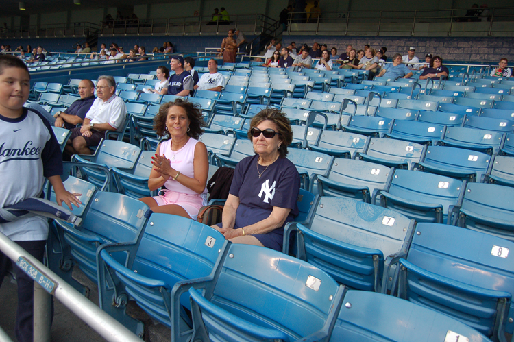 07-07-03, 009, Mikey, Lori, and Lori's Mom, Yankee Ball Game