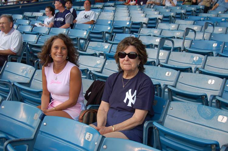 07-07-03, 010, Lori, and Lori's Mom, Yankee Ball Game