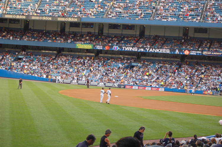 07-07-03, 019,  The Game Starts, Yankee Ball Game