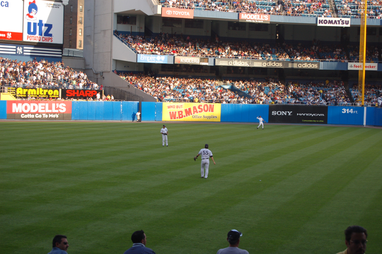 07-07-03, 020,  The Game Starts, Yankee Ball Game